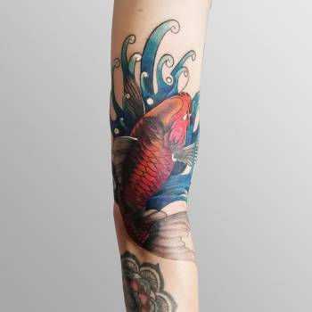 Тату кольорові короп, фото - Тату салон 044