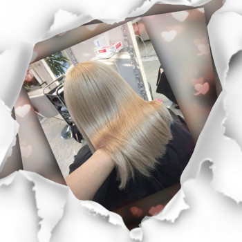 Блондування волосся з подальшим тонуванням