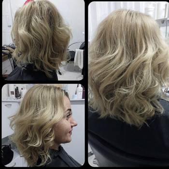 Блонд и укладка!