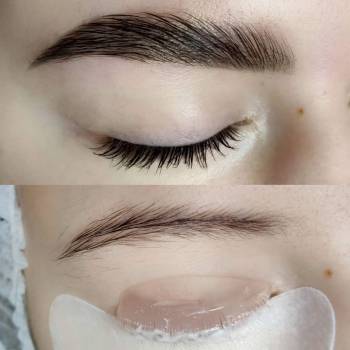 Долговременная укладка бровей + Ламинирование ресниц с Lash