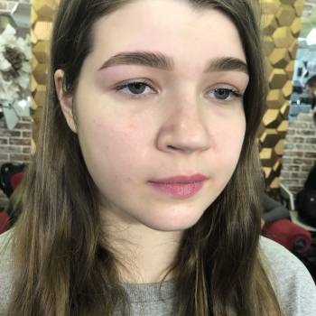 Бровки после коррекции + окрашивание 
Девочка, сделала проц