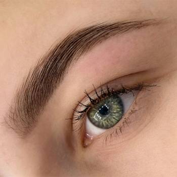 Художественное оформление бровей хной