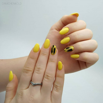 Маникюр лето желтый на пасху, фото - Мастер маникюра Диана Дамченко