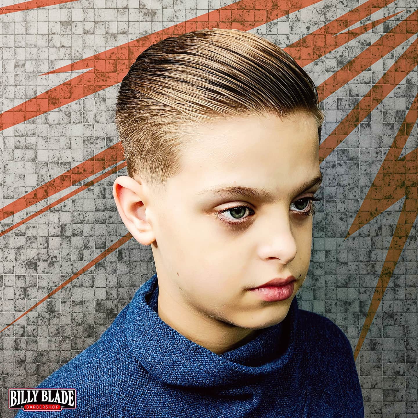 Мужская стрижка для мальчика андеркат, фото -  Billy Blade Barbershop