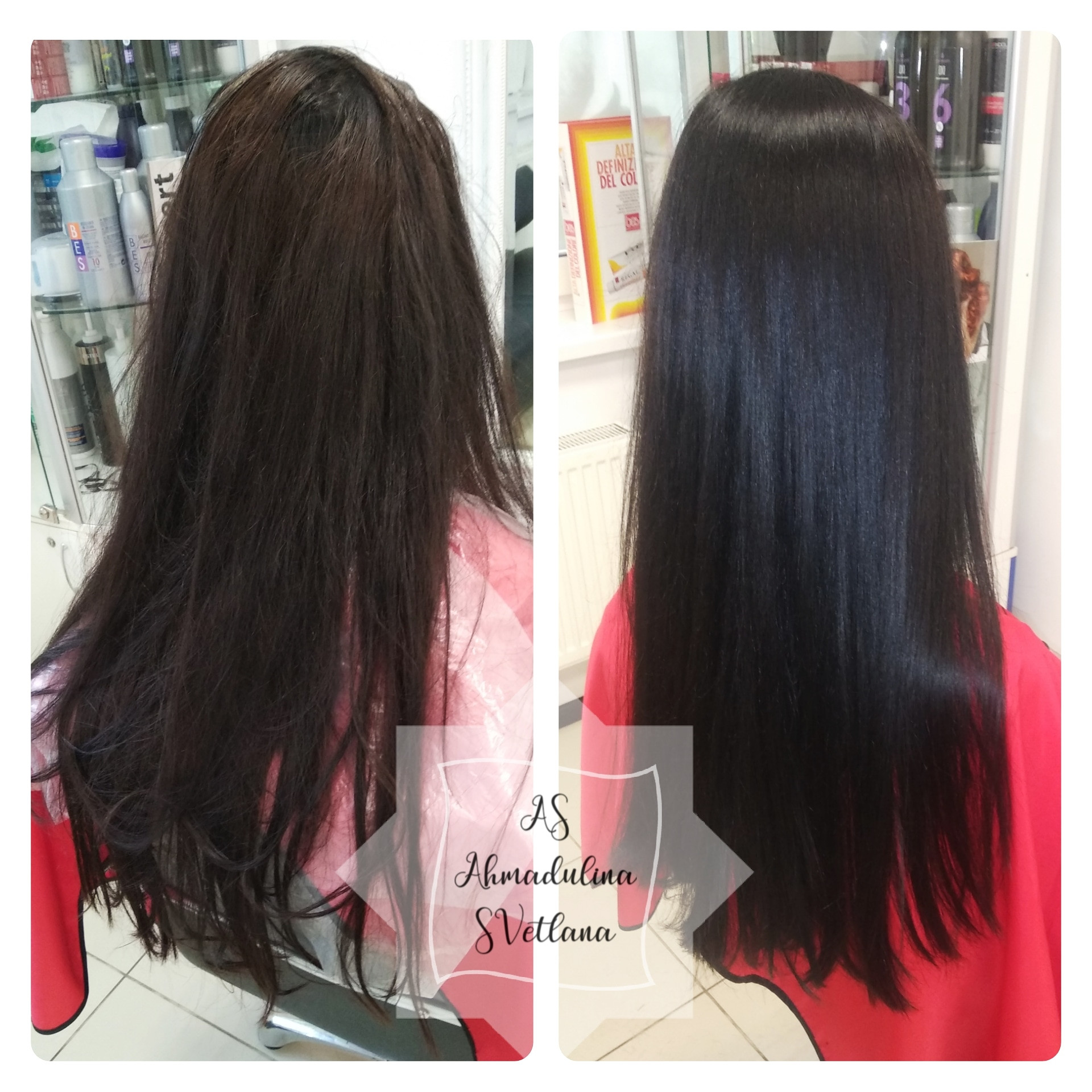 Цвет волос брюнет черные волосы темный, фото - Парикмахер-колорист Светлана Ахмадулина