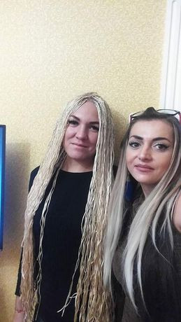 Укладка волос брейды блонд, фото - Студия красоты Анжелика