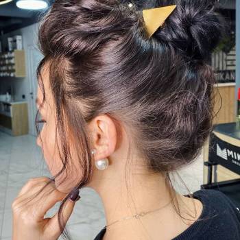 укладка волосся