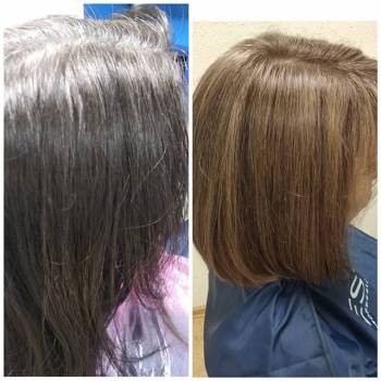 Женская стрижка окрашивание волос, фото - Салон красоты Дім Краси