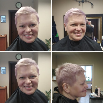 Блонд клубничный колорирование, фото - Салон красоты Garmoniya