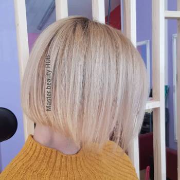 Окрашивание корней + стрижка