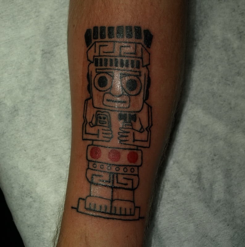 Мужские на предплечье цветные, фото - Тату салон Devil Tattoo Studio