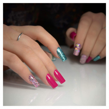 Маникюр на длинные ногти квадратные гелевый, фото - Мастер маникюра Марина