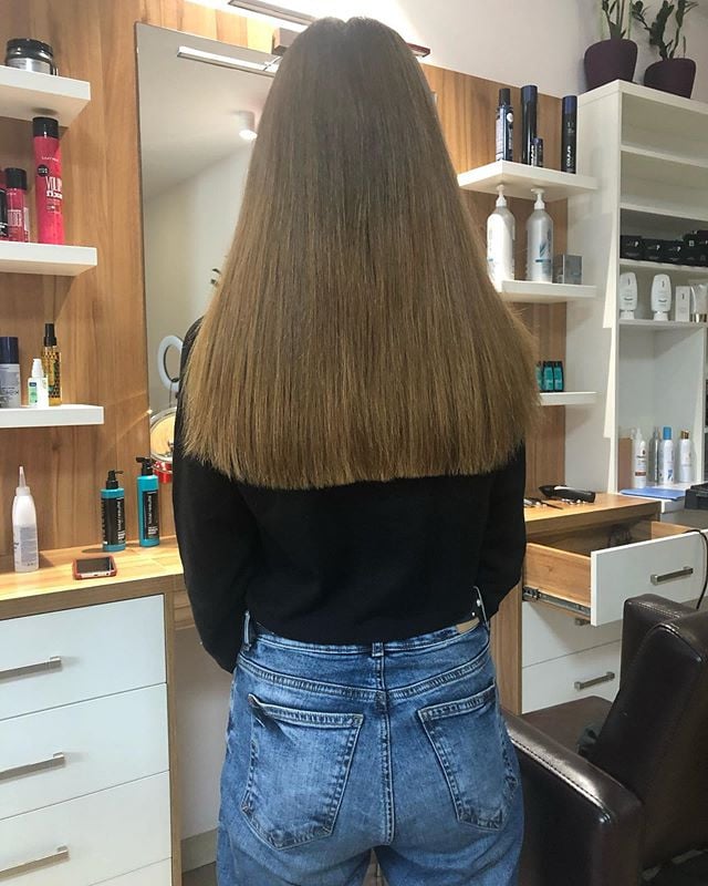 Стрижка на длинные волосы женская кончиков, фото - Студия красоты Blush Beauty Bar