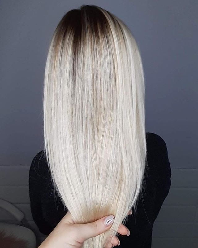 Стрижка на длинные волосы женская блонд, фото - Студия красоты Buon Salon