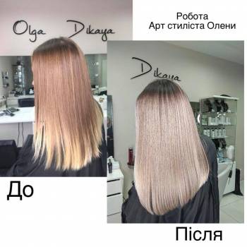 жіноча стрижка, випрямлення волосся