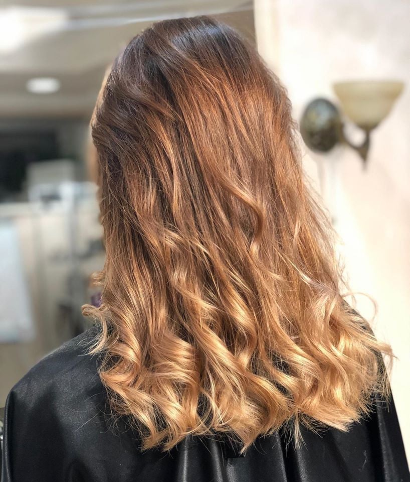 Женская стрижка укладка волос омбре, фото - Студия красоты Beauty Blonde Lady