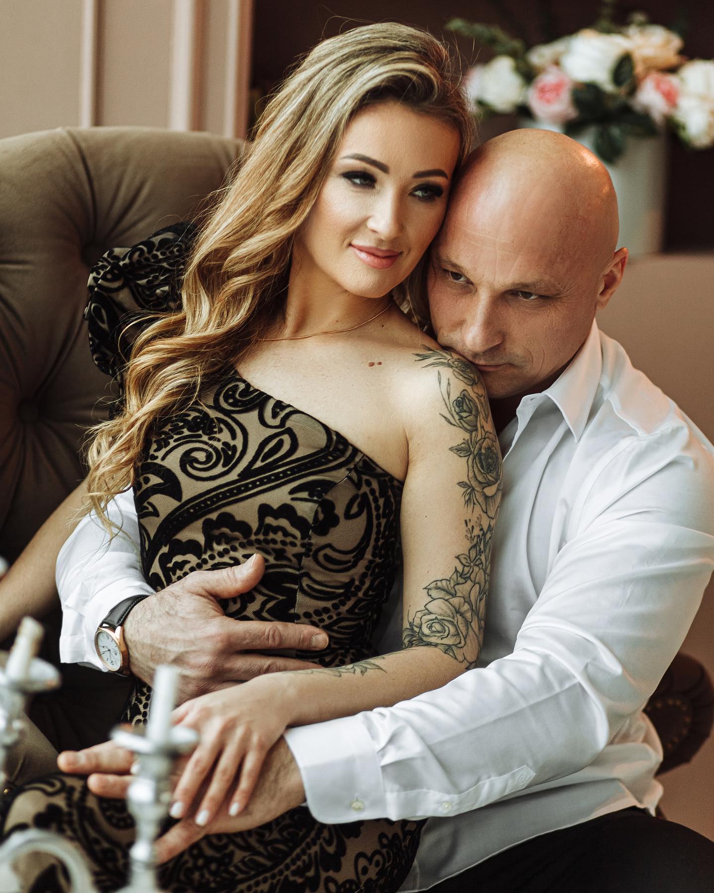 Фотосесія у студії пари стильна, фото - Фотограф Анна Артемьева