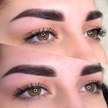Татуаж бровей в пудровой технике
                    Студія татуажу MODERN MAKE UP Дніпро