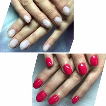 Аппаратный маникюр Укрепление гелем Покрытие