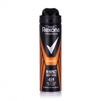 Антиперспірант-аерозоль Rexona Men MotionSense Workout Hi-Impact Antiperspirant Spray 48Н чоловічий, 150 мл