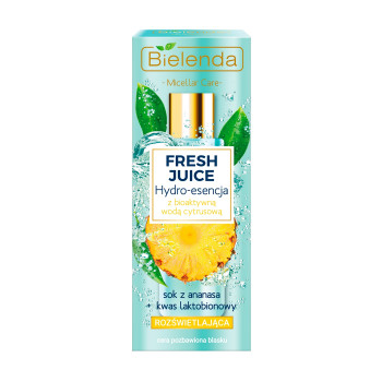 Гідроессенція для догляду за обличчям Bielenda Fresh juice освітлююча ананас, 110 мл