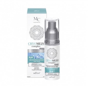 Мезокрем-бустер для обличчя Belita CRYOMEZOcomplex Зволоження 72 години + Розгладження зморшок 30-40 років, 50мл