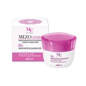 Мезокрем для обличчя Belita MEZOcomplex активний догляд для зрілої шкіри 60+ денний, 50мл