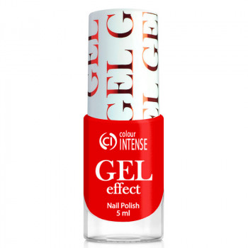 Лак для нігтів Colour Intense 65 Gel Effect 025 Червоно-морквяний 5 мл