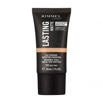 Тональна основа стійка матова Rimmel Lasting Matte Foundation 103 True Ivory 30 мл