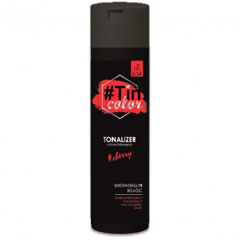 Шампунь-тоналайзер для волосся Tin Color Colored Shampoo 6/54 Вишневий брауні, 250 мл