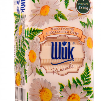Мило тверде Shik Beauty Soap Ромашка, 5*70 г (екопак)