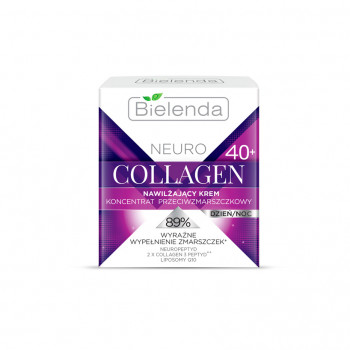 Зволожувальний крем-концентрат для обличчя Bielenda Neuro Collagen проти зморщок 40+, 50 мл