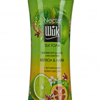 Освіжальний гель для душу Shik Nectar Silk Foam Фейхоа і лайм, 250 г