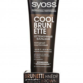 Тонувальний безаміачний бальзам для волосся Syoss Color Glow, Cool Brunette, 100 мл