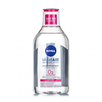 Ніжна міцелярна вода NIVEA для сухої шкіри обличчя, очей та губ, 400 мл