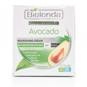 Крем для обличчя Bielenda Bouquet Nature Avocado Nourishing Cream з авокадо, 50 мл
