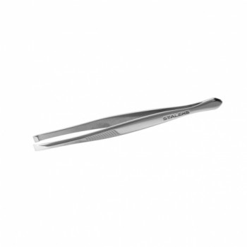 Пінцет для брів Staleks Classic 10 Type 1 TC-10/1 широкі прямі кромки