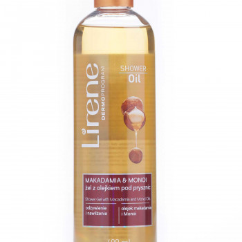 Гель для душу Lirene Shower Oil Gel Макадамія і моної, 400 мл