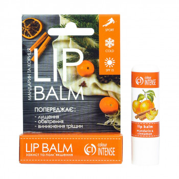 Бальзам для губ Colour Intense Mandarin and Cinnamon Lip Balm Зволоження і захист, Мандарин і кориця, 5 г