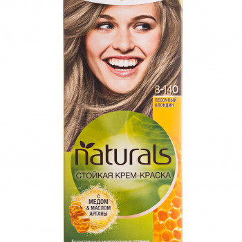 Стійка крем-фарба для волосся Palette Naturals з медом та олією арганії, 8-140 Піщаний блондин, 110 мл