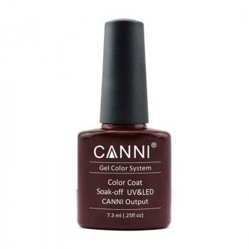 Гель-лак для нігтів Canni Gel Color System Color Coat Soak-off UV&LED 181 Темно-шоколадний, 7.3 мл