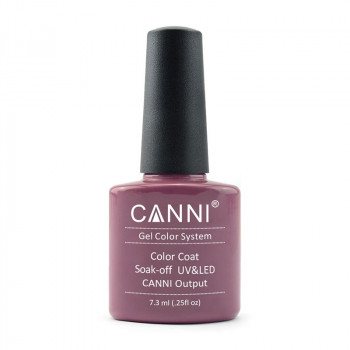 Гель-лак для нігтів Canni Gel Color System Color Coat Soak-off UV&LED 015 Темна кориця, 7.3 мл