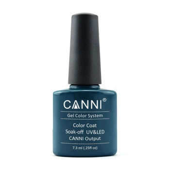 Гель-лак для нігтів Canni Gel Color System Color Coat Soak-off UV&LED 126 Темний бірюзово-зелений, 7.3 мл
