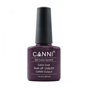 Гель-лак для нігтів Canni Gel Color System Color Coat Soak-off UV&LED 100 Фіолетово-чорний, 7.3 мл