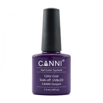 Гель-лак для нігтів Canni Gel Color System Color Coat Soak-off UV&LED 225 Пастельний глибокий фіолетовий, 7.3 мл