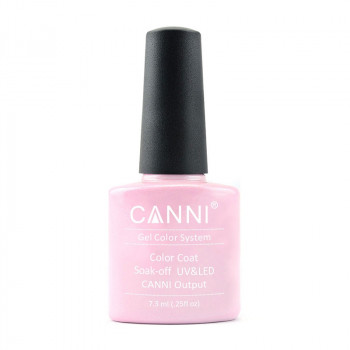 Гель-лак для нігтів Canni Gel Color System Color Coat Soak-off UV&LED 198 Ніжно-рожевий перламутр, 7.3 мл