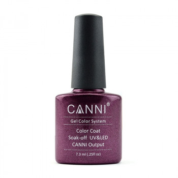 Гель-лак для нігтів Canni Gel Color System Color Coat Soak-off UV&LED 212 Винний з мікроблиском, 7.3 мл