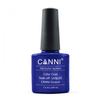 Гель-лак для нігтів Canni Gel Color System Color Coat Soak-off UV&LED 214 Королівський синій з мікроблиском, 7.3 мл