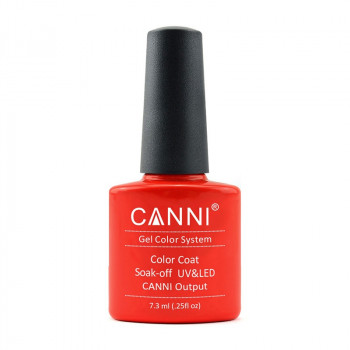 Гель-лак для нігтів Canni Gel Color System Color Coat Soak-off UV&LED 034 Світло-червоний, 7.3 мл