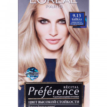 Стійка фарба для волосся L'Oreal Paris Preference 9.13 Байкал Дуже світло-русявий бежевий, 174 мл
